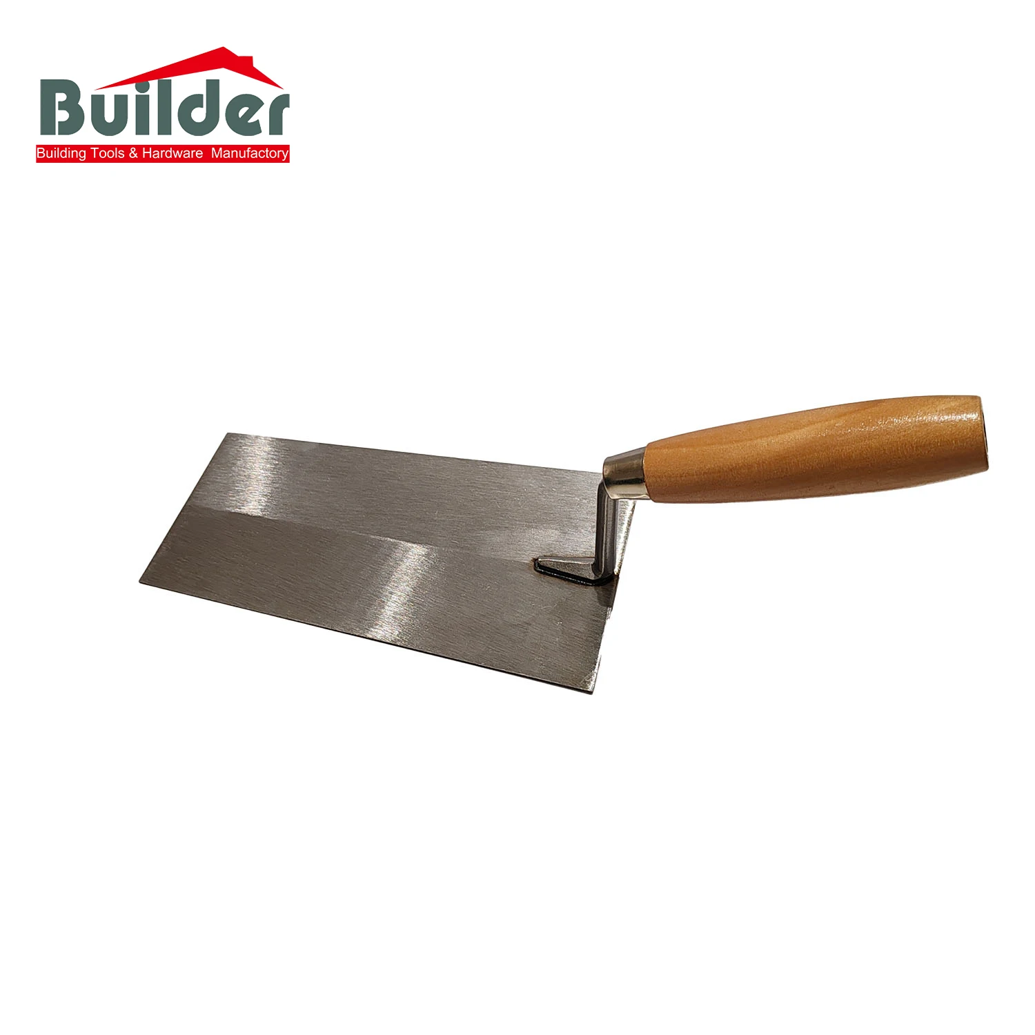 Builder Concrete Carbon Steel Trowel Construction Bricklaying Trowel with Wooden Handle Plastering Trowel