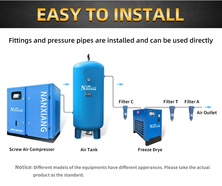 Factory Custom 22 kw 131 cfm silent High Pressure Rotary industrial compressors screw air compressor manufacturer