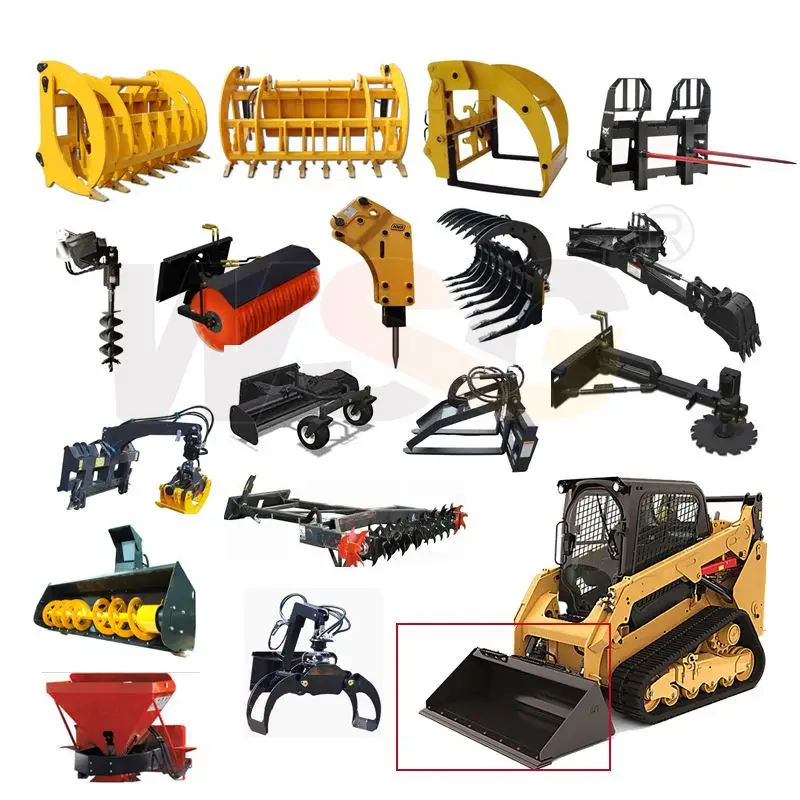 Wheel Loader Accessories Forestry Slasher, Hydraulic Mulcher Forestry Mulcher