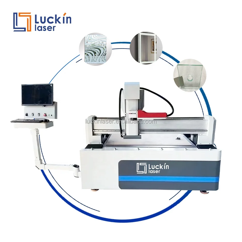 Оборудование для обработки стекла CNC зеркальная глазуровальная машина стеклянная Лазерная Маркировочная сверлильная машина