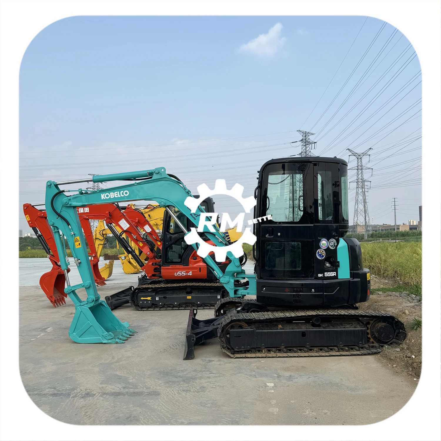 Good quality used mini kobelco excavator sk55 sk55sr 5.5tons machine secondhand kobelco sk55 sk55sr excavator with low price
