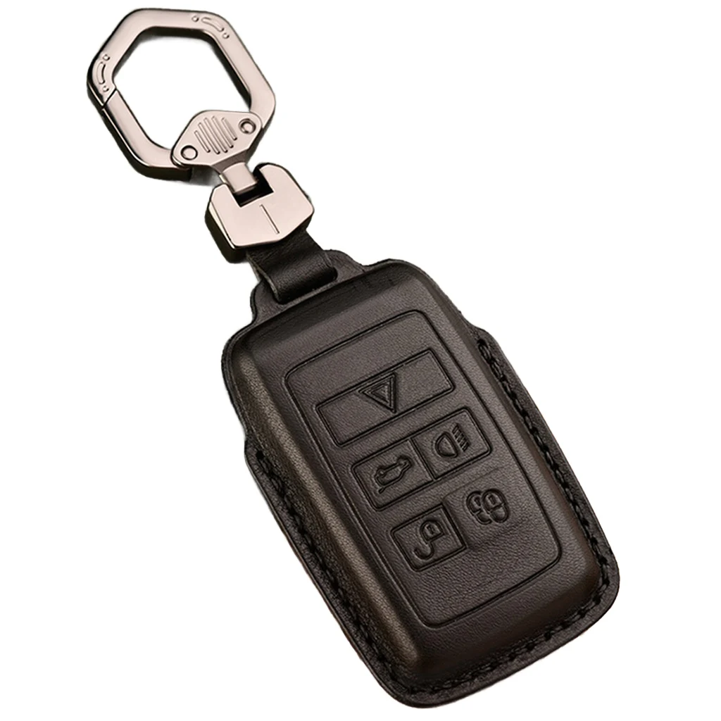 Leather Key Case Cover Suitable for Land Rover LR4 Range Rover Sport Freelander 2 Discovery Jaguar E-Pace XF XJL XK XE XJ