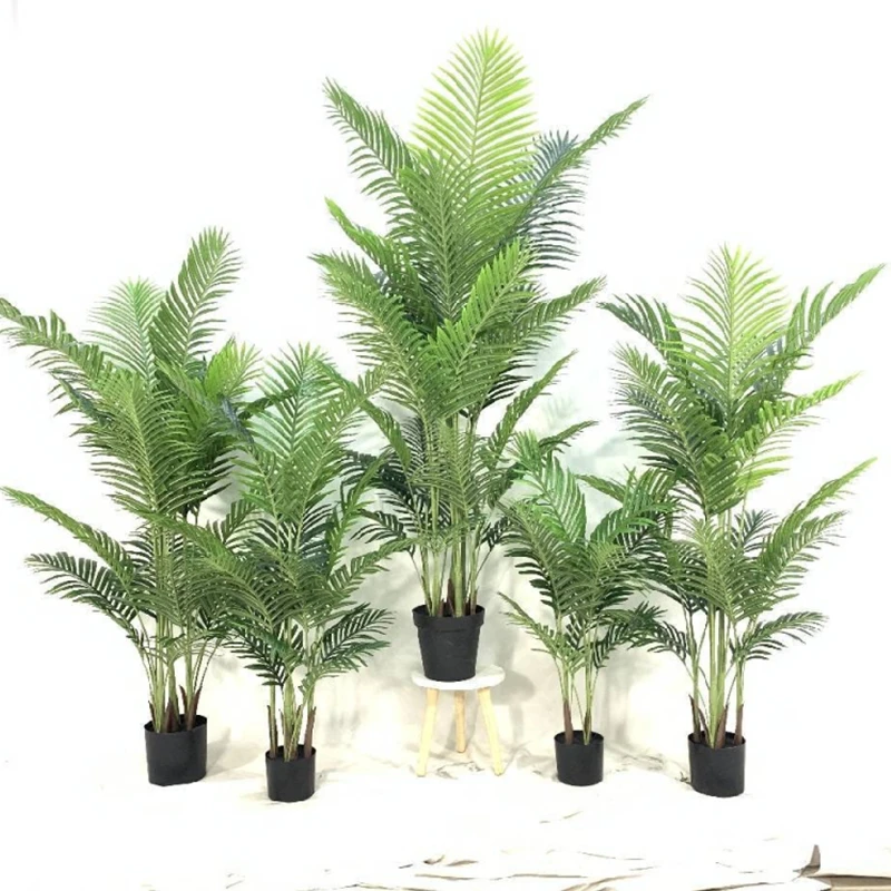 High Quality Simulation Small Potted Tree Bonsai Tree Plant 2M Artificial Palm Tree