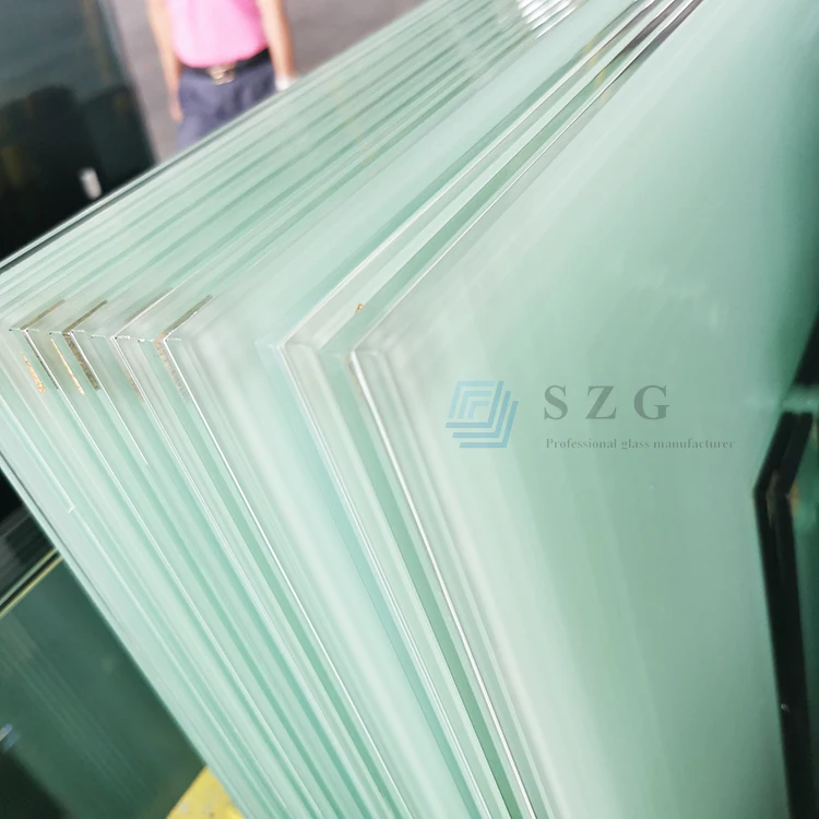 Factory cheap price 6mm 8mm 10mm frosted tempered chemical sandblasting acid etched toughened safety waterproof  privacy glass