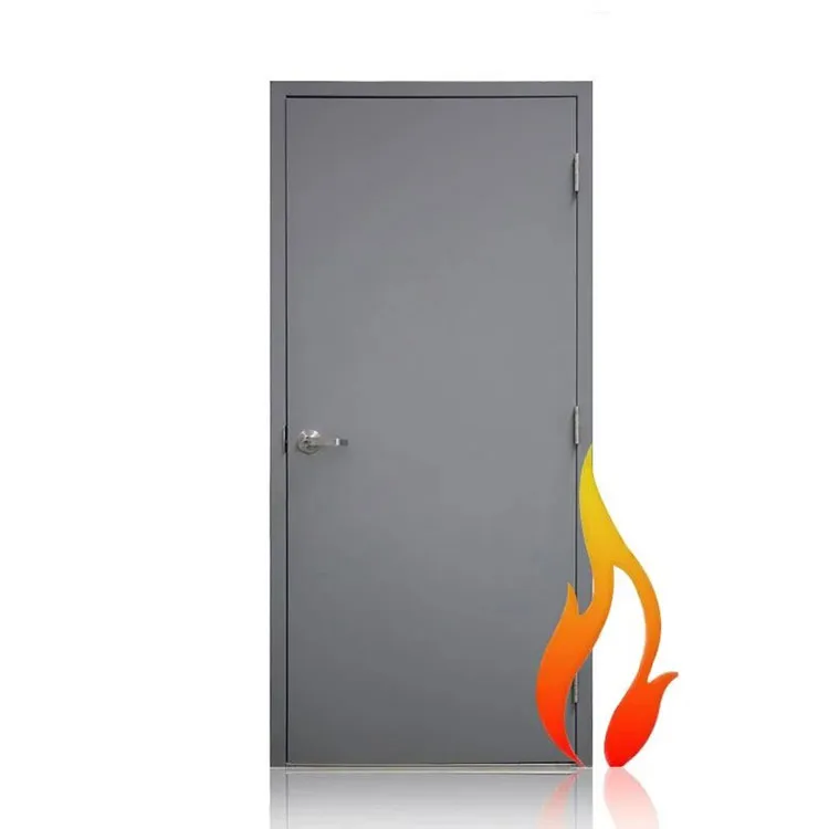 Top quality steel apartment doors fireproof steel fire rated door 60 minute rated fire doors