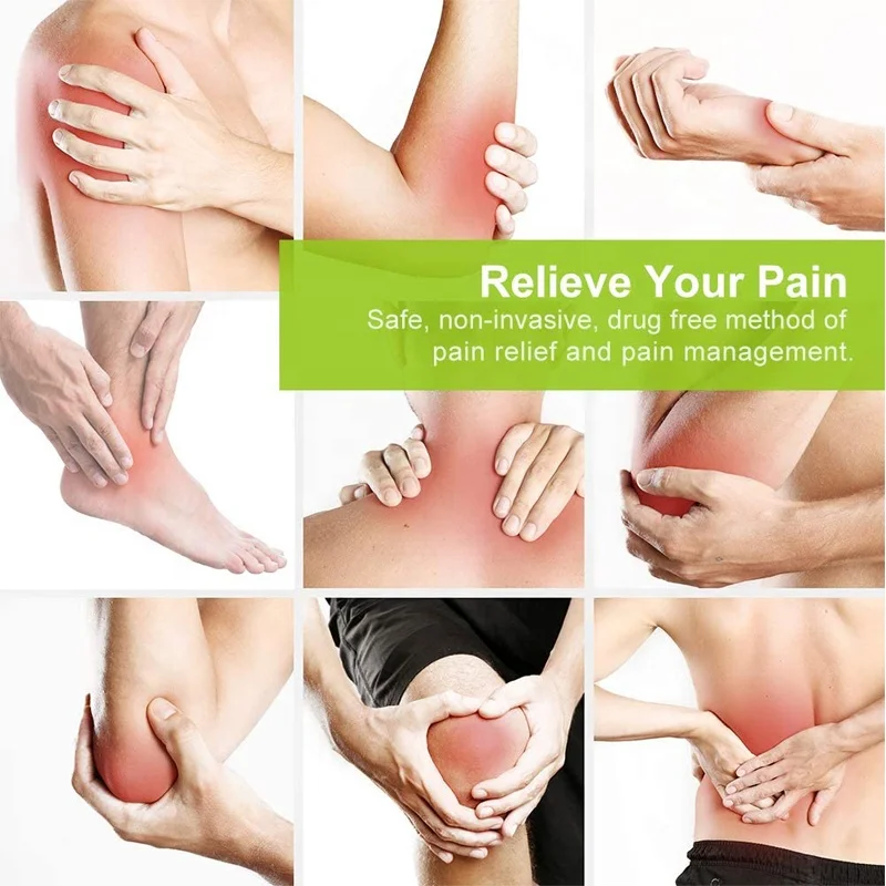 Health Herald Portable Electric Body Massager Pulse Digital Tens Unit Therapy Machine White Massage Hammer T12 OEM & ODM Offered