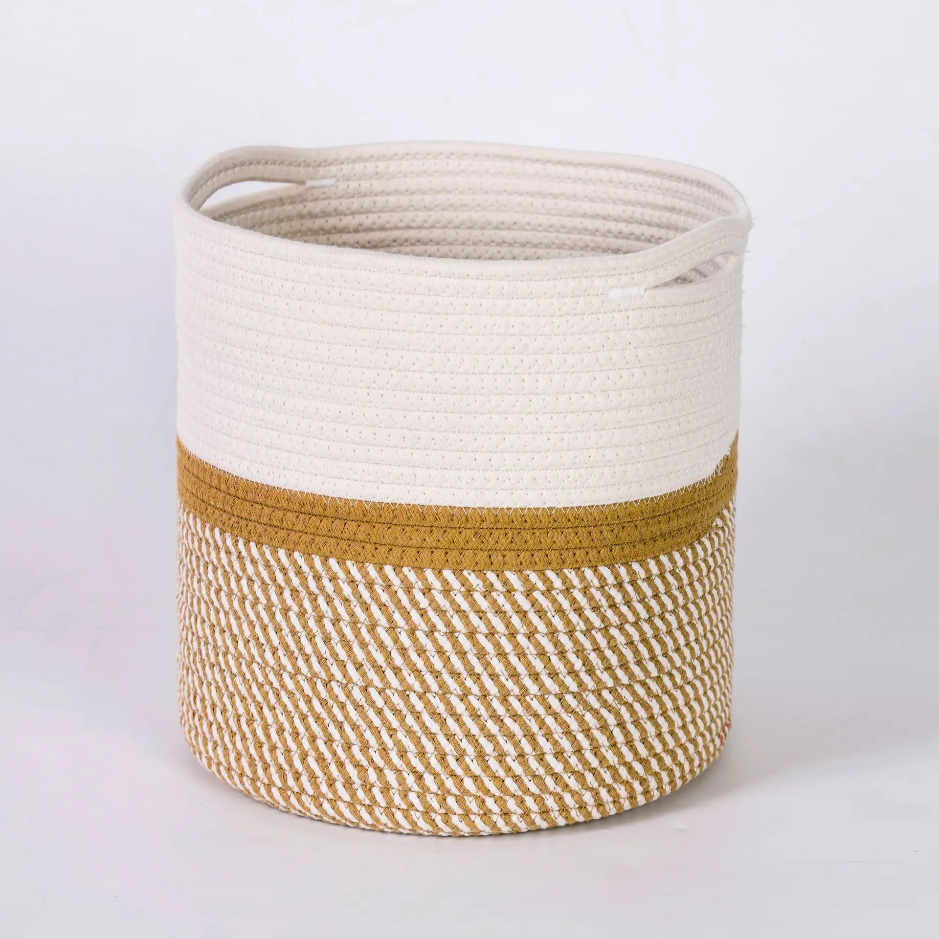 Корзина для хранения игрушек, тканая хлопчатобумажная веревка, корзины для хранения детских подгузников