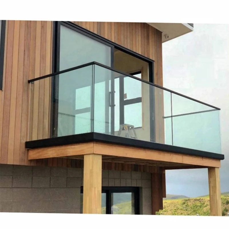 Frameless Stainless Steel Balustrade Glass Railing Pool Glass Fence