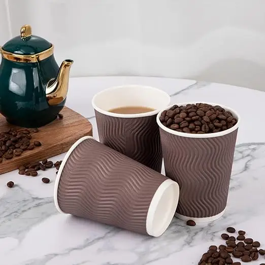 corrugated milka tea coffee paper cup Custom Logofully automatic disposable yogurt paper cup produce