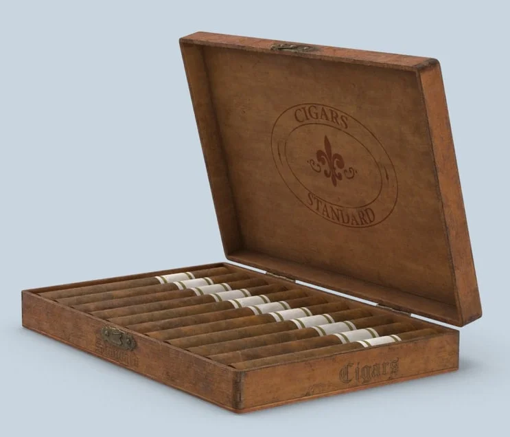 Personalized Wedding Gift Cigar Box Groomsmen Wooden Cigar Holder Engraved Wood Gift Packing Box