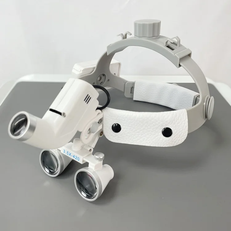Headband Medical Headlight 3.5X Dental Surgical Medical Binocular Loupes Magnifier