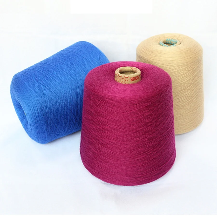 NM48 2 42% Viscose 18% Nylon 40% Shinning Polyester Core Spun Yarn For winter sweater knitting