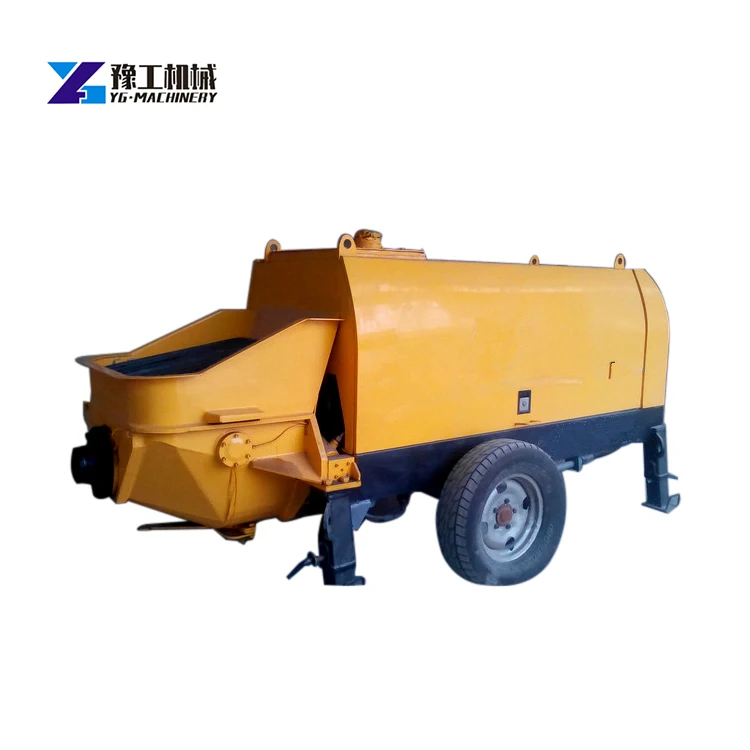 Concrete machinery Concrete Trailer Pump Small Mobile Electric or Diesel Concrete Pump China Factory Price