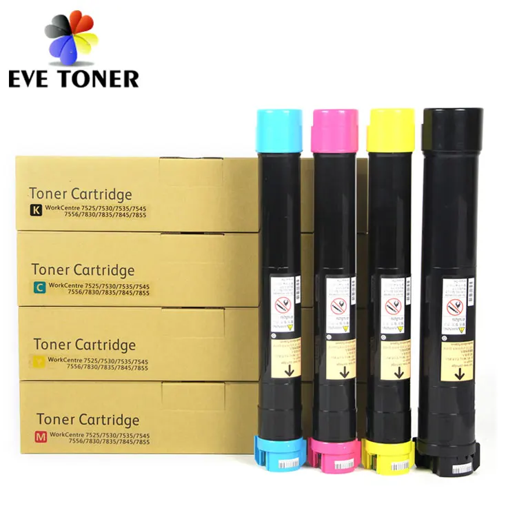 High Quality Japan Toner Xer 7525 toner for WorkCentre 7530/7535/7545/7556/7830/7835/7845/7525 toners