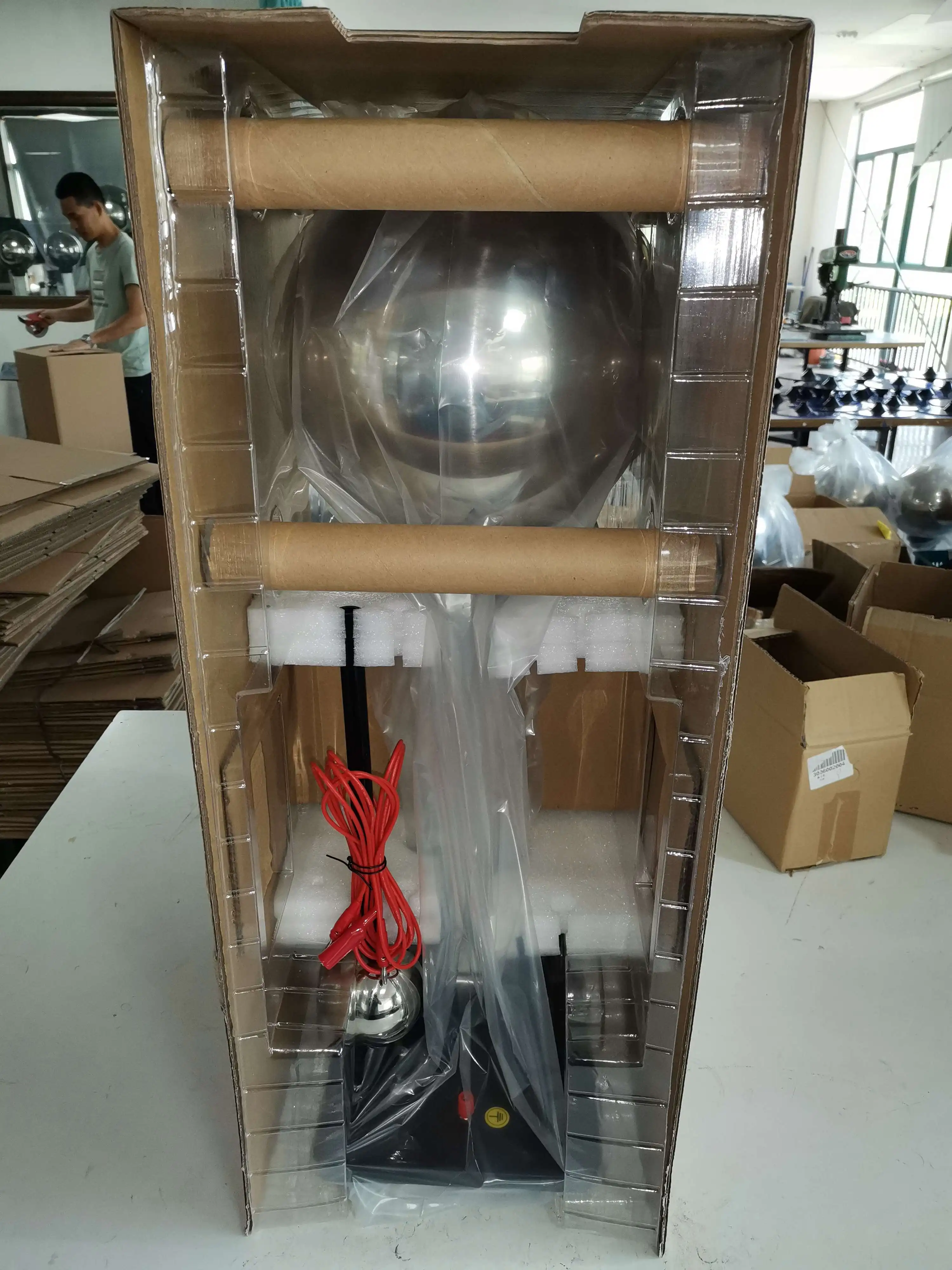 Gelsonlab HSPE-005C Dual Hand and Electric Driven Van De Graaff Generator wth speed control