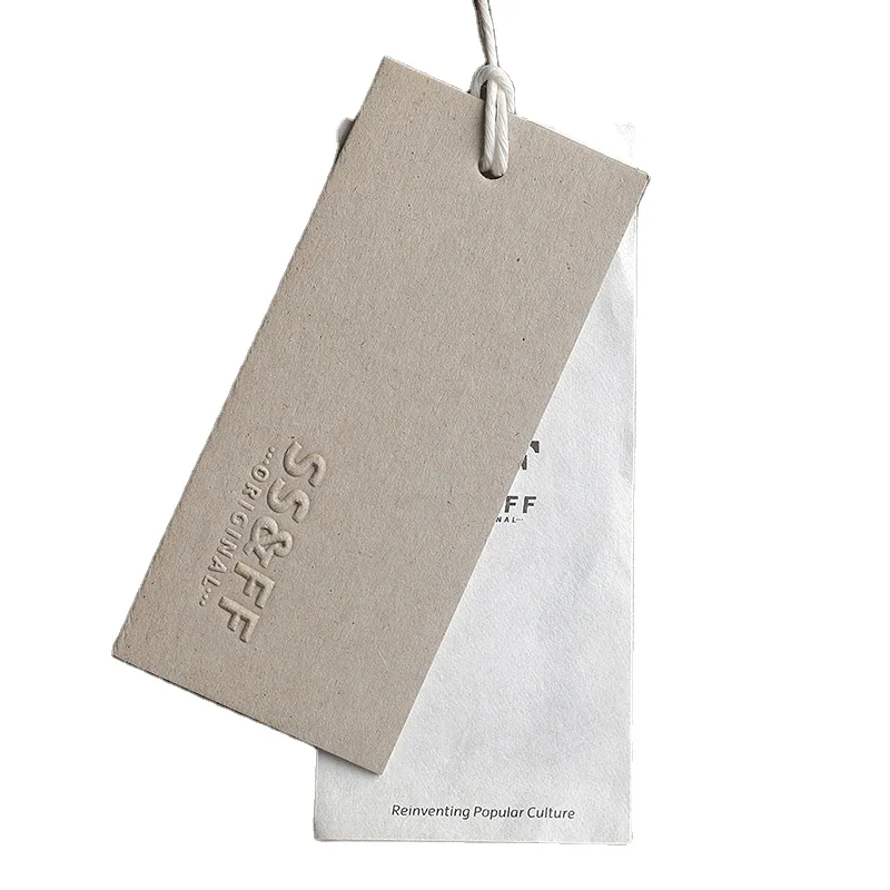 China Factory clothing accessories Direct Price  high quality clothing hang tag custom logo garment hang tag for clothes