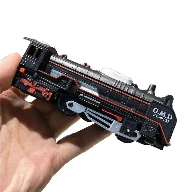 Unisex Electric Train Track Toy Model High Speed Train Simulation with Lamps for Boys Girls Aged 3 to 6 Years Educational Style