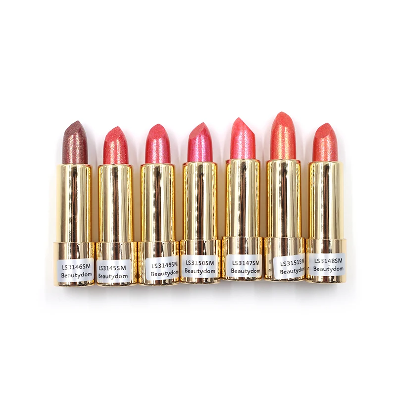Custom Your Own LOGO High Pigment Lip Stick Makeup Shimmer Lipstick Waterproof