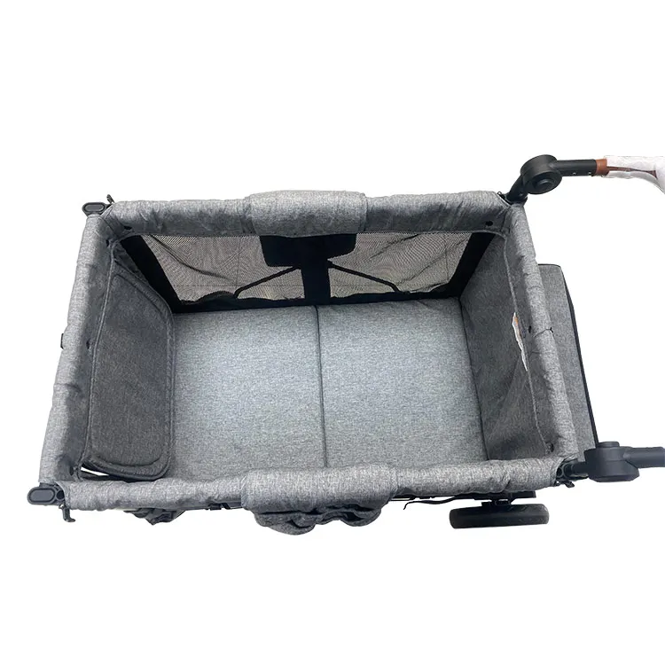 JXB J4 Elite Wholesale Customized Outdoor Travel Cart Portable Durable Folding Wagon Stroller for 4 Children Garden and Camping