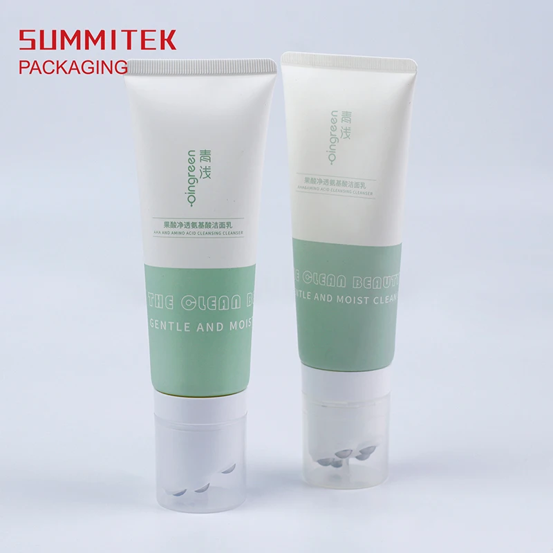 With 5 Roller Ball ApplicatorMassage Tube Packaging cosmetics tube containers and packaging plastic tube