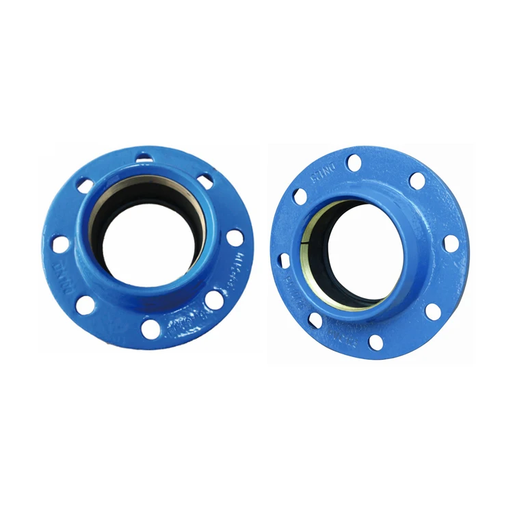 DI Round Pipe Fittings Ductile Iron Quick Flange Adaptor for HDPE PVC Pipe