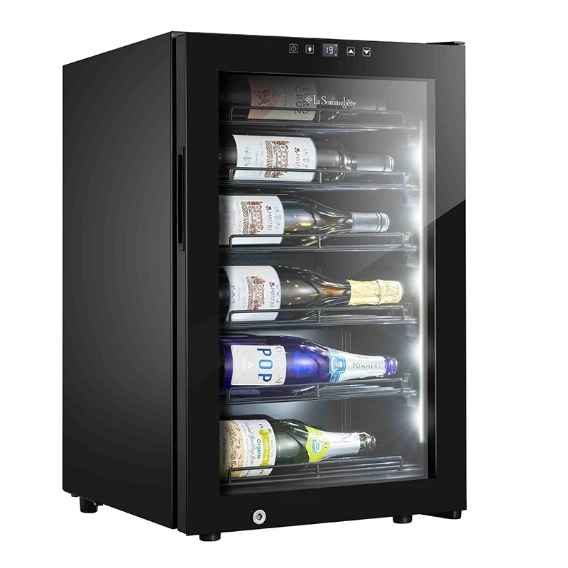 Vinopro Прямая продажа с фабрики 72L 22 бутылки емкость контроль температуры Электрический автономный смарт-холодильник для вина