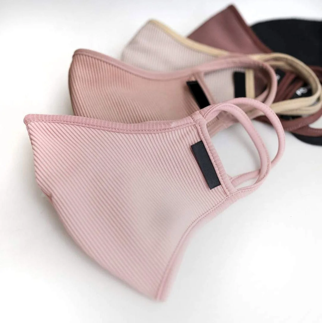 
Красивые ребристые женские маски для лица, индивидуальные Моющиеся Многоразовые маски для лица, женская маска для лица 