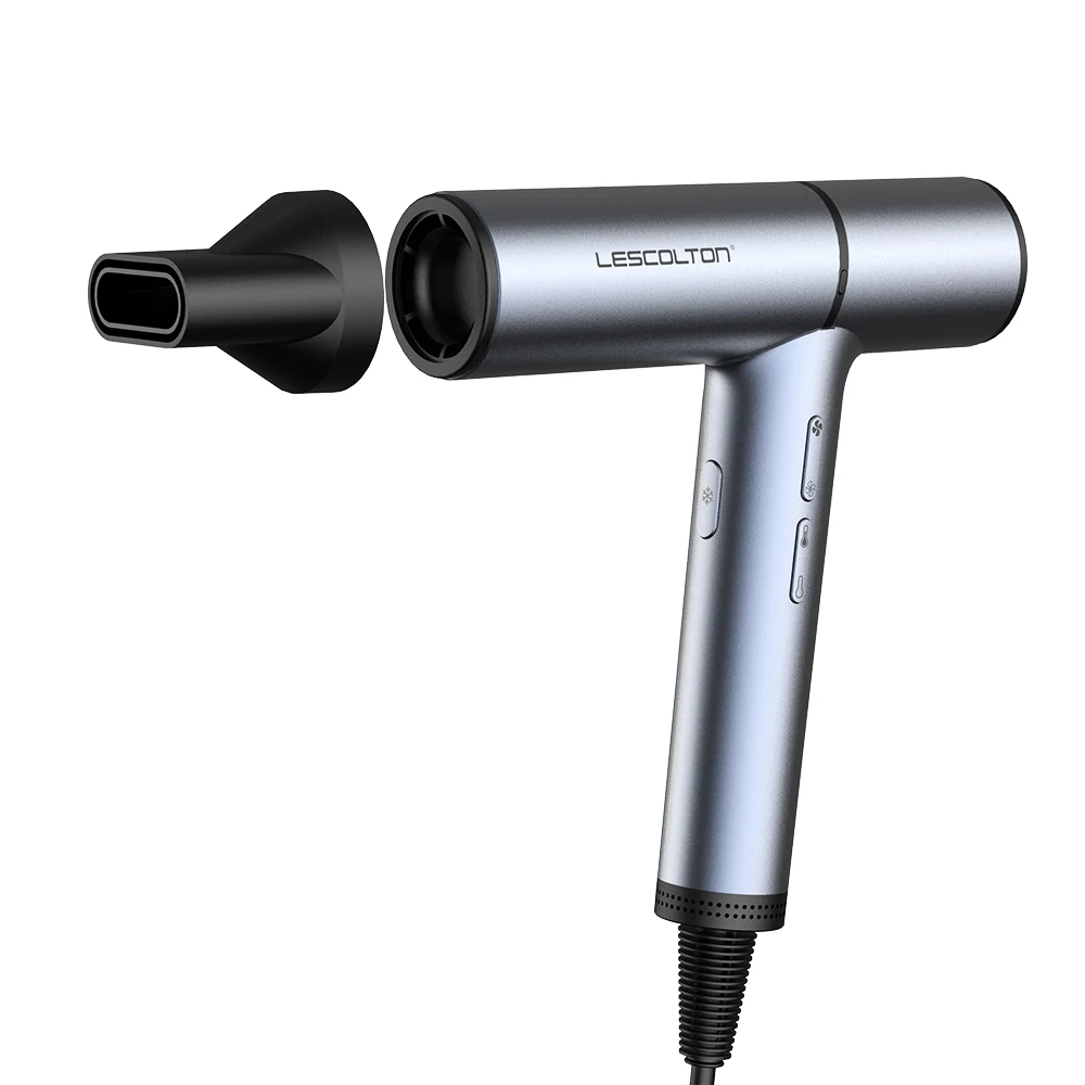 Lescolton Best 1600W Negative Ions Hair Dryer New Design Portable Concentrator Nozzles Custom Logo Women Hair Dryer For Kids