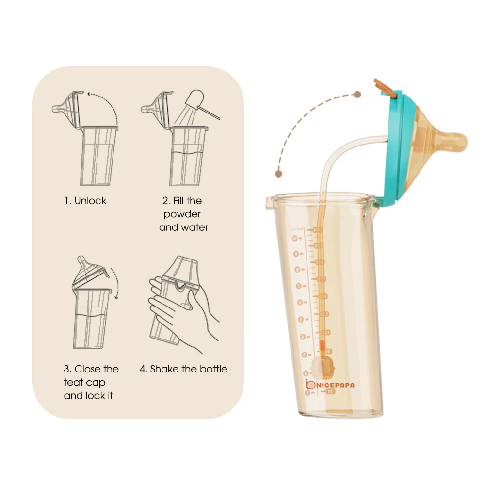 Silicone Newborn Baby Drinking Feeding Bottle Nipple Water Milk Sipper Straw Baby Bottle Milk Feeder Bottles