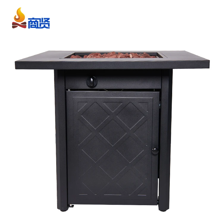 SPCC material  with different dimensions propane outdoor modern gas firepit table
