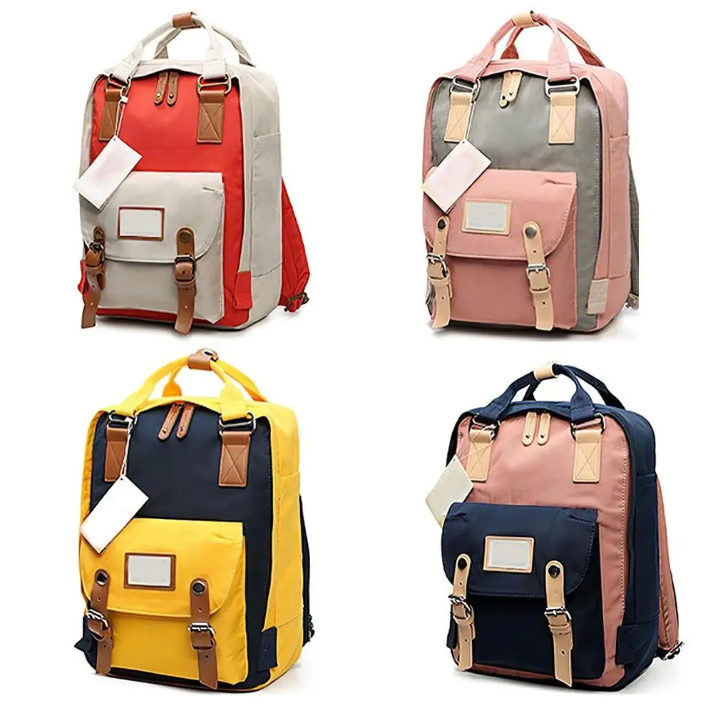 
College School Bag Outdoor Travel Bagpack Colorful Canvas Daypack 