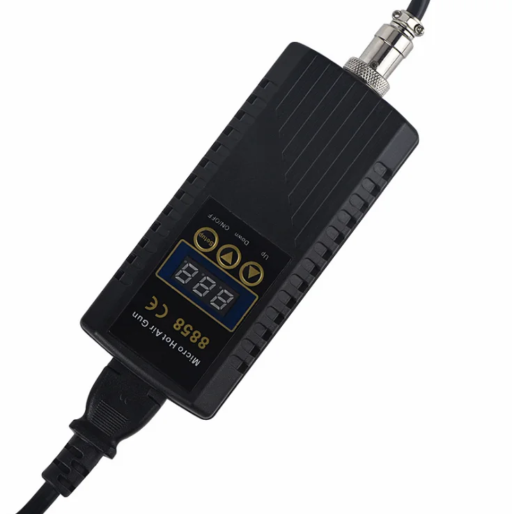 8858 станция для распайки горячим воздухом 110V220V цифровой дисплей SMD инструмент ремонта мобильных телефонов 26x17x9 см картонная коробка OEM ODM