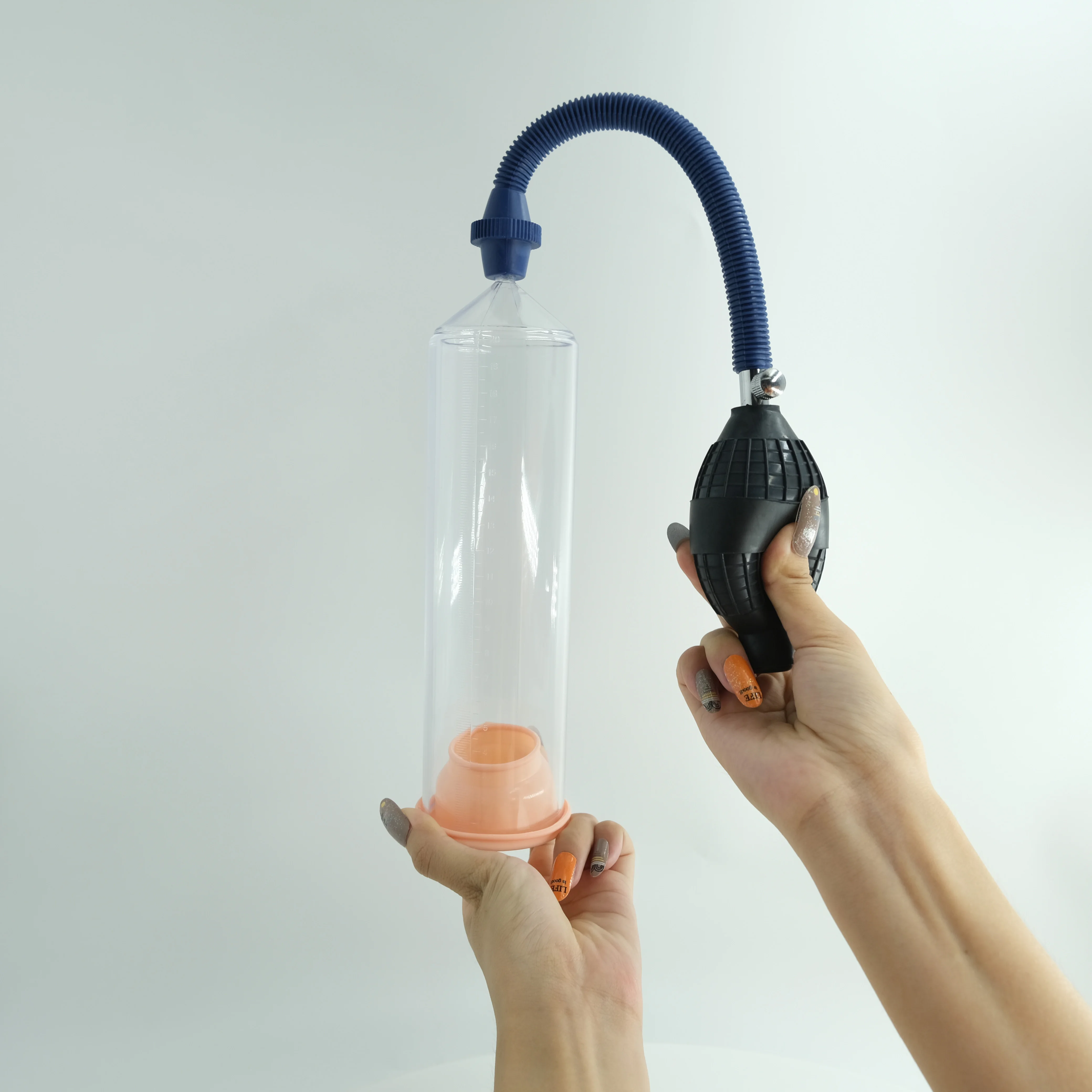 Male Penis Vacuum Pump with Metal Valve For Men Manual Enlargement Penis Growth Enhancer Male Penile Trainer Tool Adult Sex Toy