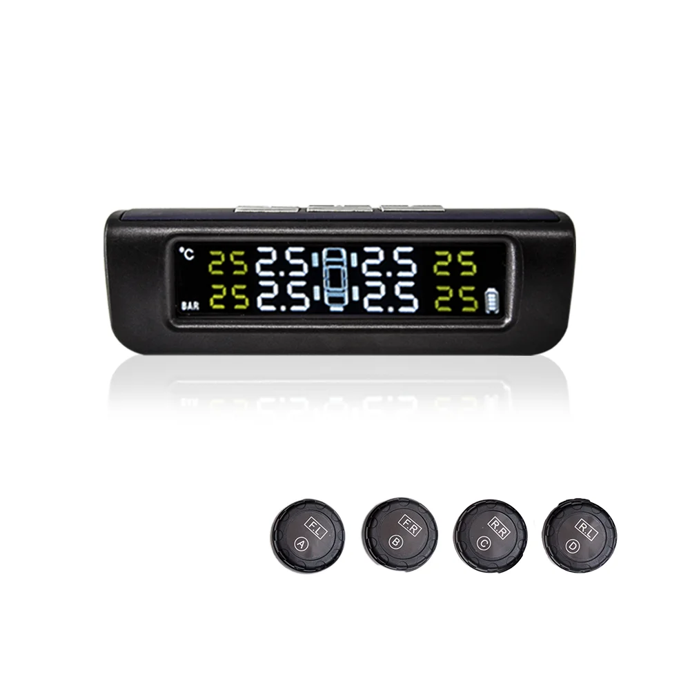 
Wireless TPMS Tire Pressure Monitoring System Temperature Monitor Caravan Internal External Sensor 