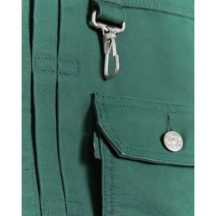 Custom button up classic patch pockets 100% canvas trucker jacket boxy fit workwear casual jackets