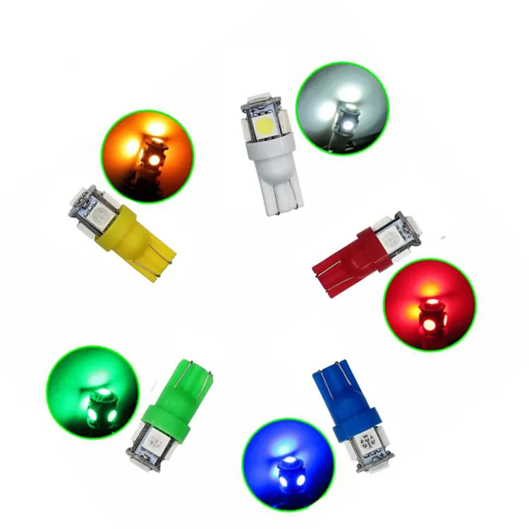 Wholesale price quality assurance super brightness auto 194 /T10 led bulb 5smd led wide angle wedge base