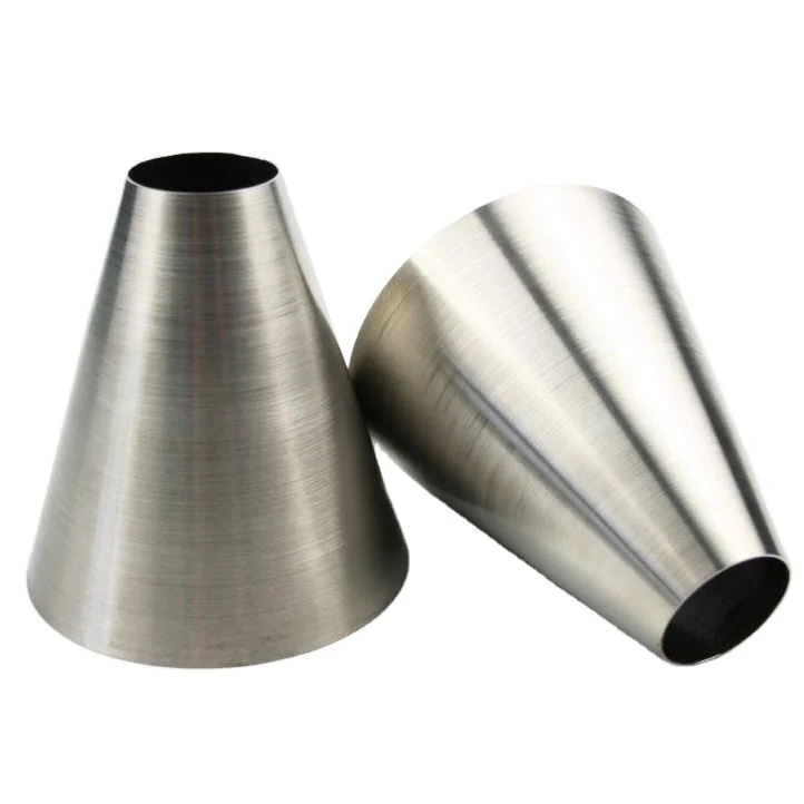 Custom High Quality Sheet Metal Fabrication Stainless Steel Welded Cone Pipe Seamless Spinning Cones conical steel large cone