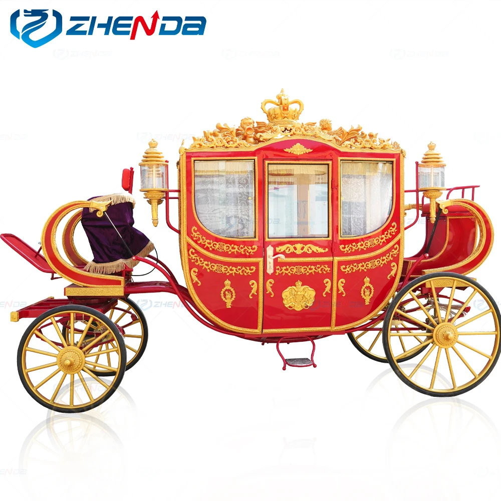 Royal coach horse carriage manufacturer wedding wagon for