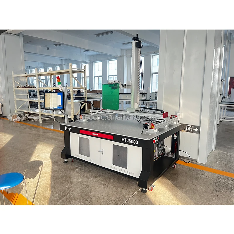 High speed gantry type fiber laser marking machine for hairline stainless steel engraving etching and panorama mirror