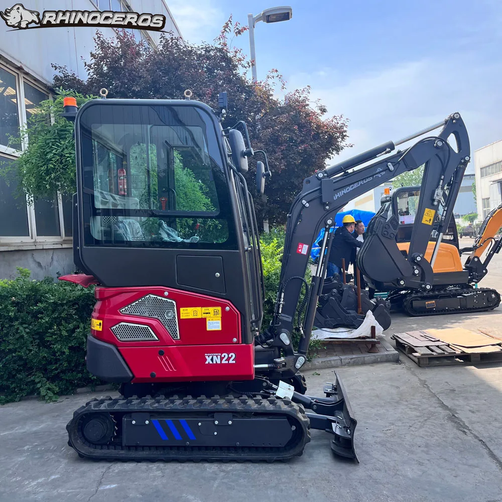 Rhinoceros xn22 2 ton min excavator with canopy mini excavator digger for sale Mini Excavator China Digger Machine
