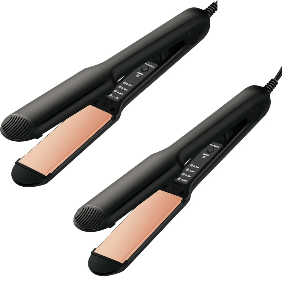 Hot sale plancha de cabello profesional PTC Heating ceramic coating 2in1 flat iron airflow hair straightener and curler