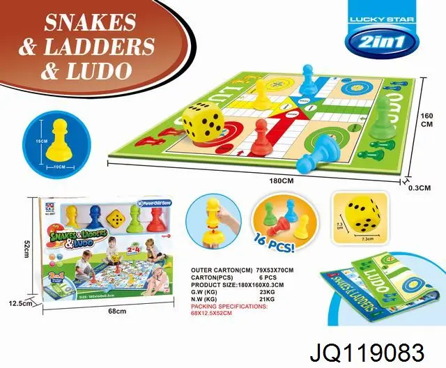 outdoor chess snake & ladder mat