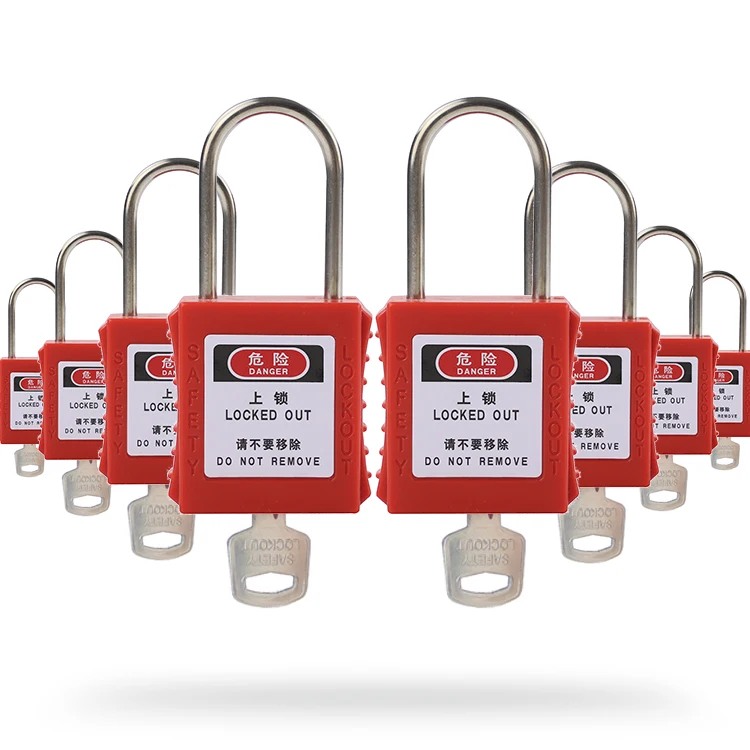 LOTO термопластиковый навесной замок Loto, безопасный навесной замок 38 мм, высокий 4 мм, Стальная скоба Kd KA
