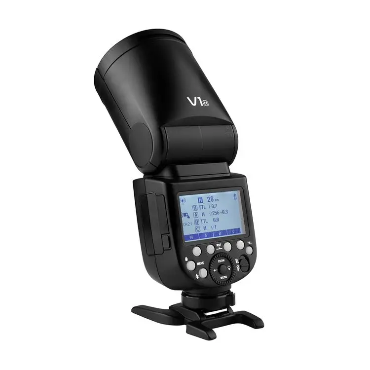 Godox V1N для камеры со вспышкой Speedlite с круглой головкой беспроводной 2 4G линзой Френеля регулируемой яркостью увеличить скорость света студийной свадебной фотосъемки Цифровая