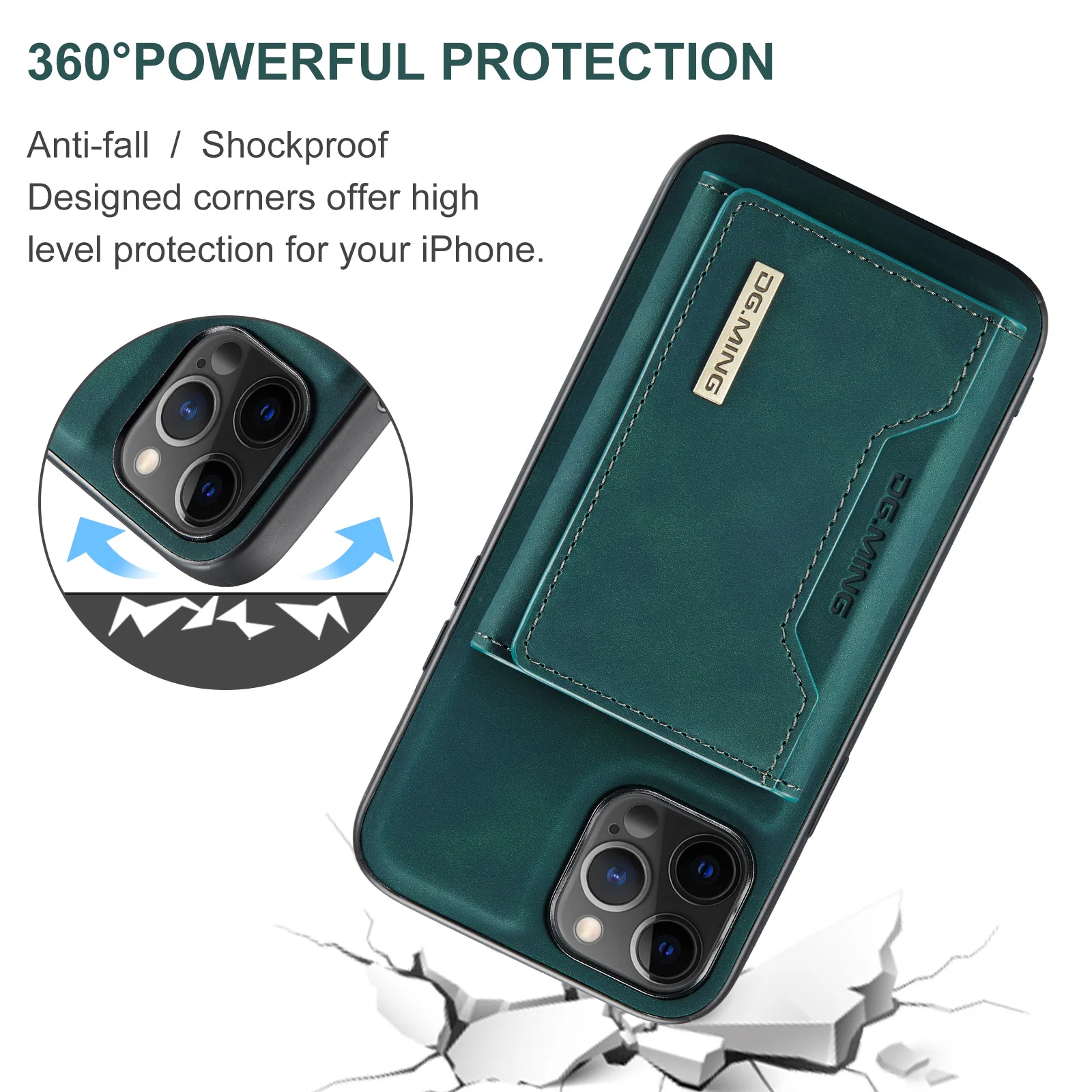 For iPhone 14 Pro Max Luxury Leather Cover Zipper Magnetic For Samsung Wallet Card Mobile Phone Cases