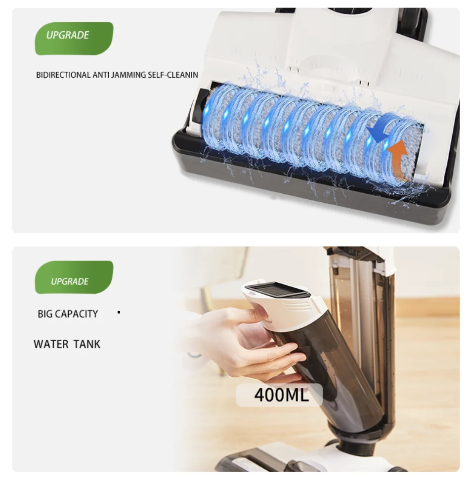 Professional Household Floor cleaner  Wireless Handheld vacuum cleaner Electronic Smart wet dry vacuum cleaner