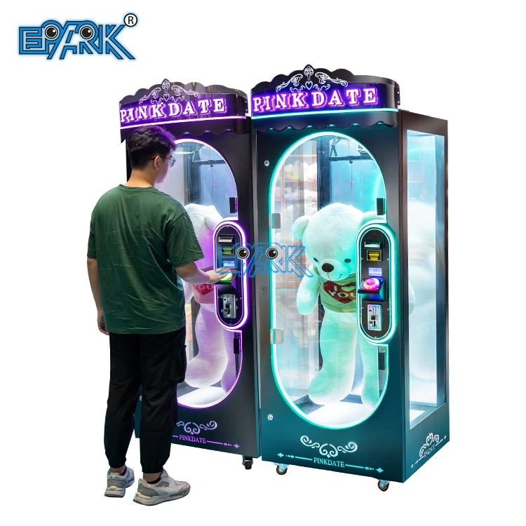 Coin Operated Game Machine Pink Date Cut Gift Game Arcade Machine Claw Machines