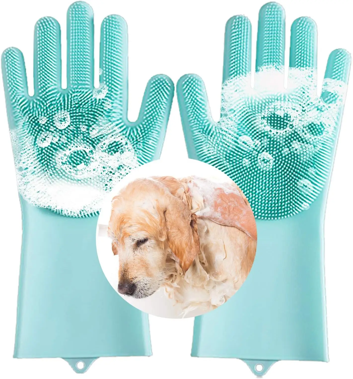 Pet hair remover pet Cleaning Brush Rubber Five Fingers Deshedding Pet grooming gloves For Dog Animals Bathing