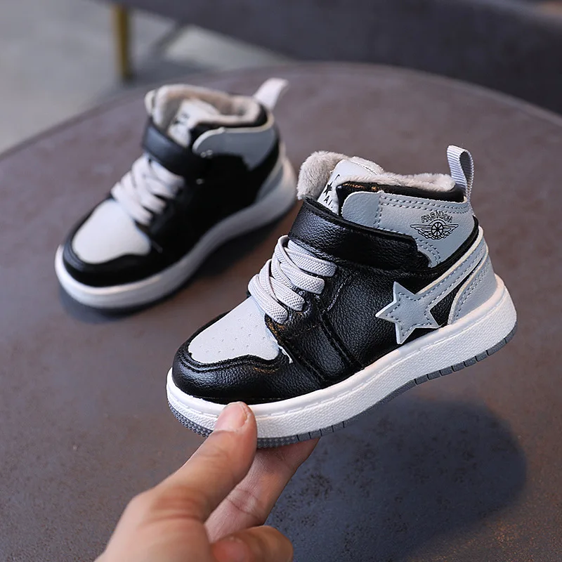 
Dropshipping Hot Fashion Trendy High Ankle Kids Chiliren Boys Girls Shoes Fashion Casual Shoes 