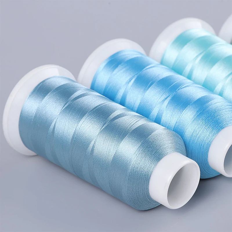 High Quality 108D/2 120D/2 Tex27 100% Polyester Continuous Filament Embroidery Machine Thread for Cap